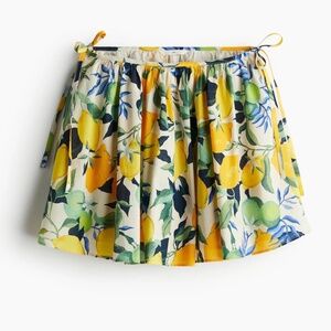 H&M | Lemon Print Mini Circle Skirt | Size‎ 6 | NWT